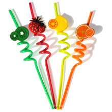 Food Grade Flexible Bend Plastic PP Drink Fruit Straw Assorted colors